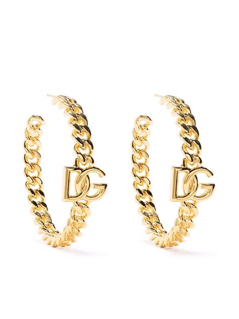 dolce gabbana gold hoop earrings|dolce and gabbana earrings sale.